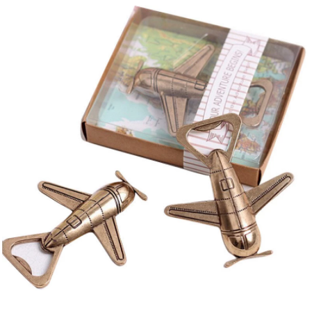 Antique Air Plane Airplane Shape Wine Beer Bottle Opener Metal Openers For Wedding Party Gift Favors