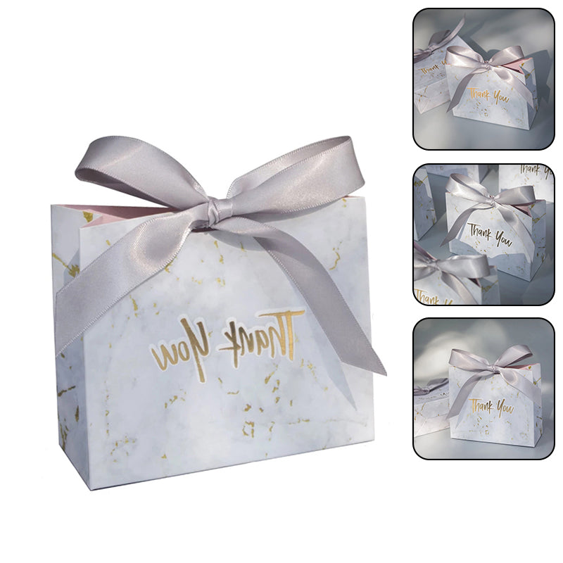 Thank You Gift Marble Gift Bag Box for Party Baby Shower Box Birthday Candy Box Wedding Gifts for Guests Wedding Favors