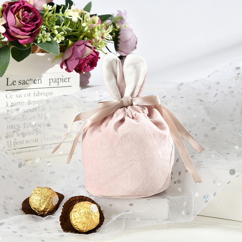 Bag Rabbit Ears Velvet Bag Gift Box Candy Box Wedding Wedding