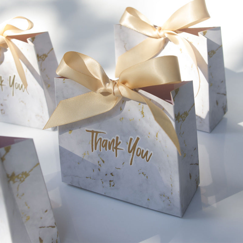 Thank You Gift Marble Gift Bag Box for Party Baby Shower Box Birthday Candy Box Wedding Gifts for Guests Wedding Favors