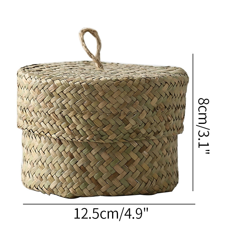 Seaweed Woven Handmade Crafts Wedding Small Gift Box Candy