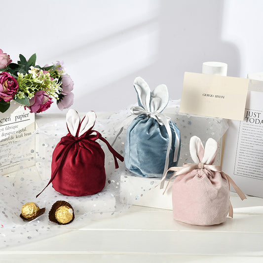 Bag Rabbit Ears Velvet Bag Gift Box Candy Box Wedding Wedding