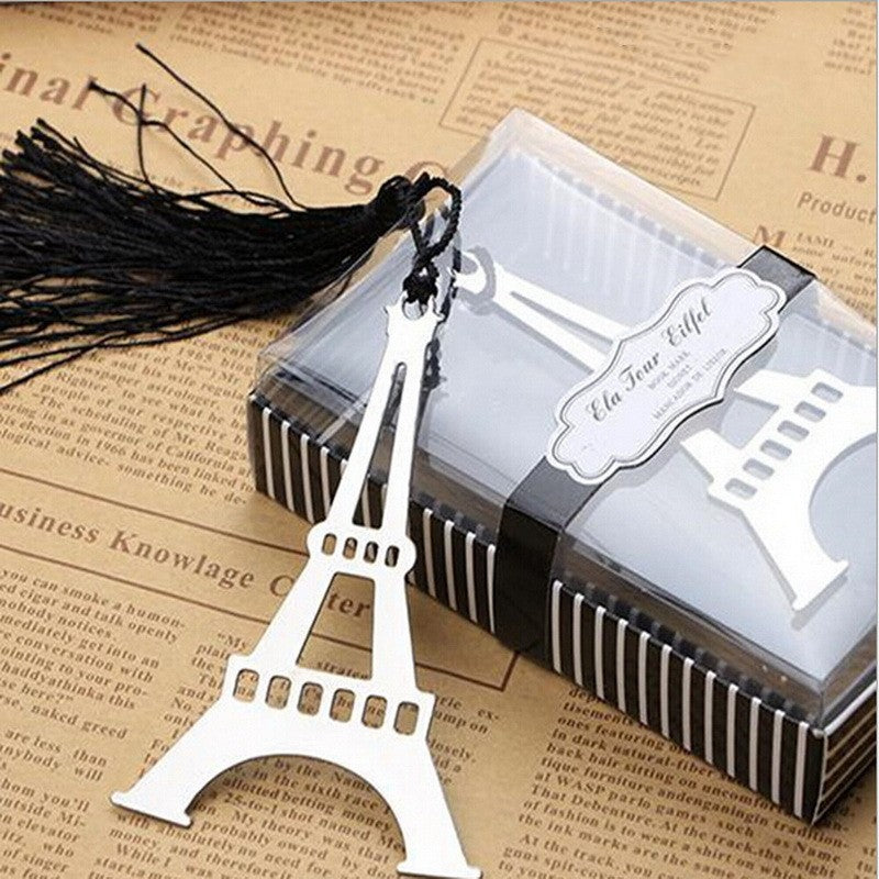 Wedding Return Gift Romantic Paris Tower Bookmark