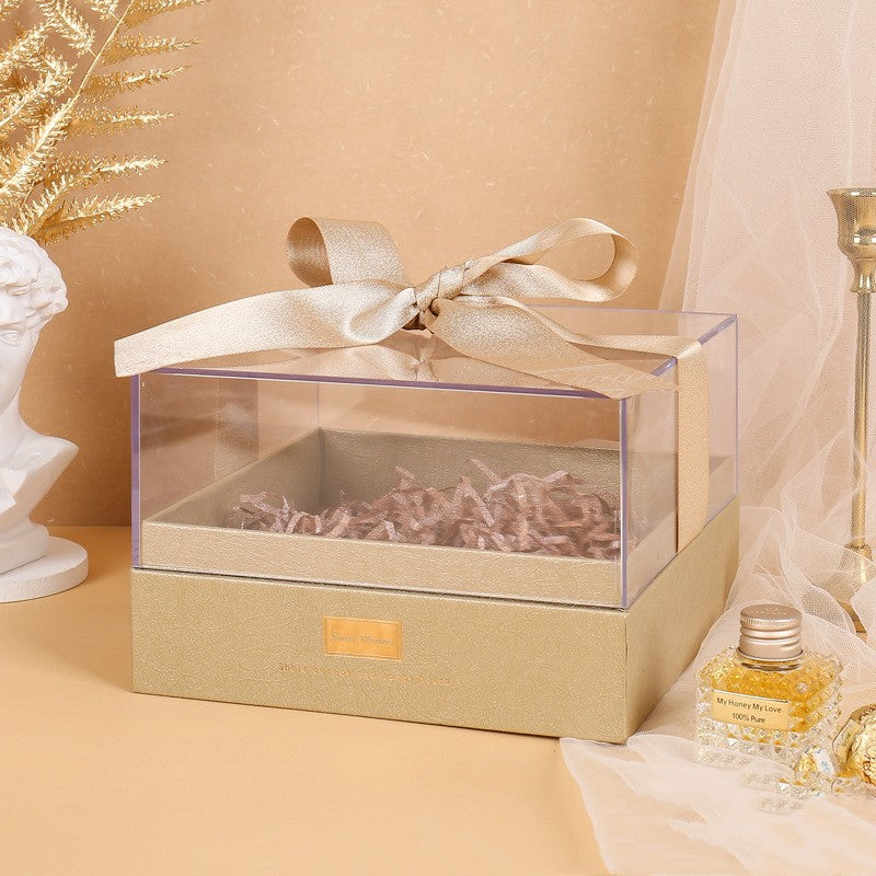 Acrylic Hand Gift Wedding Candies Box