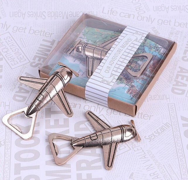 Antique Air Plane Airplane Shape Wine Beer Bottle Opener Metal Openers For Wedding Party Gift Favors