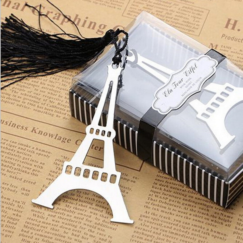 Wedding Return Gift Romantic Paris Tower Bookmark