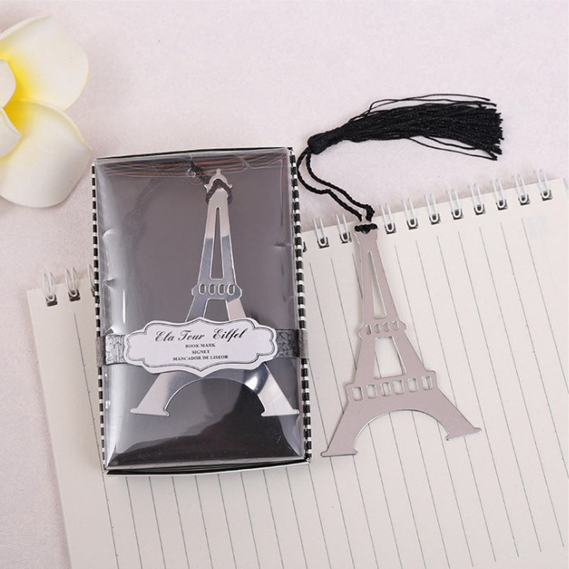 Wedding Return Gift Romantic Paris Tower Bookmark