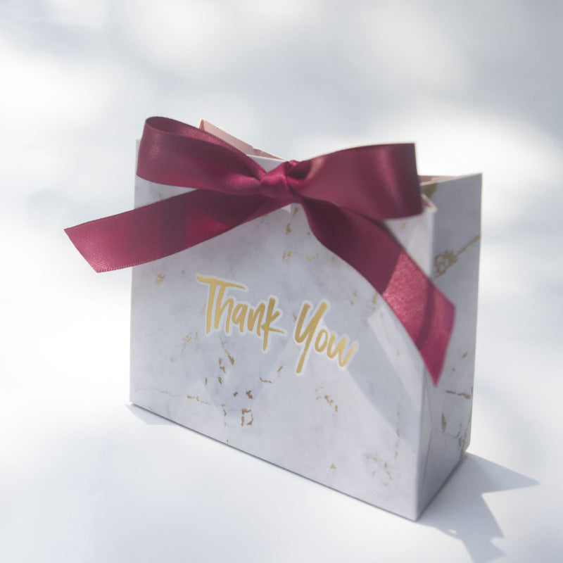 Thank You Gift Marble Gift Bag Box for Party Baby Shower Box Birthday Candy Box Wedding Gifts for Guests Wedding Favors