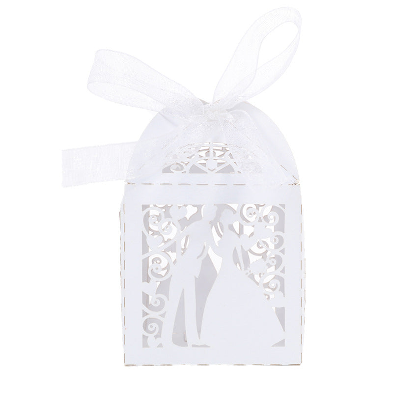 Creative Laser Hollow Wedding Candy Box Wedding Candy With Souvenir